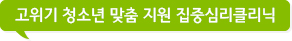 고위기 청소년 맞춤 지원 집중심리클리닉